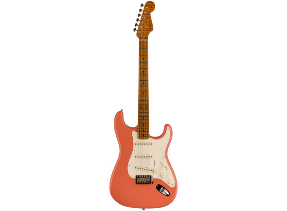 Fender 2023 Limited Edition Roasted 50s DLX Closet Classic 1-Piece 4A Roasted Flame Maple Faded Aged Tahitian Coral Fender 2023 Limited Edition Roasted 50s DLX Closet Classic 1-Piece 4A Roasted Flame Maple Faded Aged Tahitian Coral